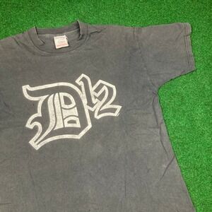Vintage D12 Shady Records Eminem Shirt Mens M Black 2000 Detroit What Faded Y2K